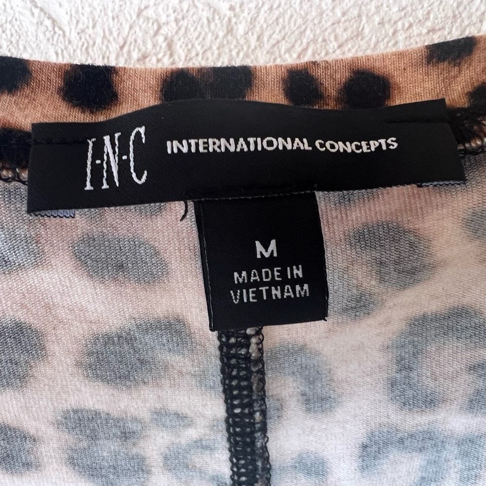 INC International Concepts Leopard Print Top